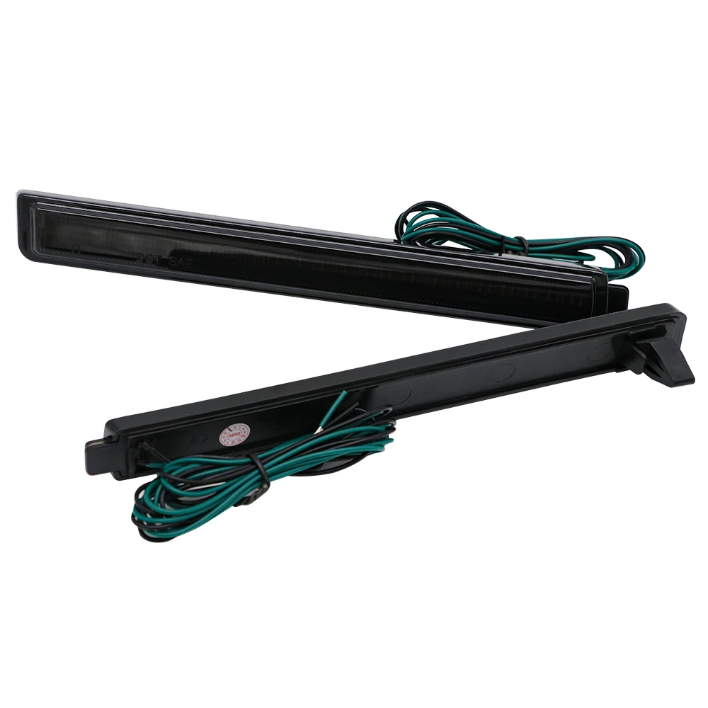 2 шт. дымчатые линзы красный светильник заднего бампера Светодиодный отражатель