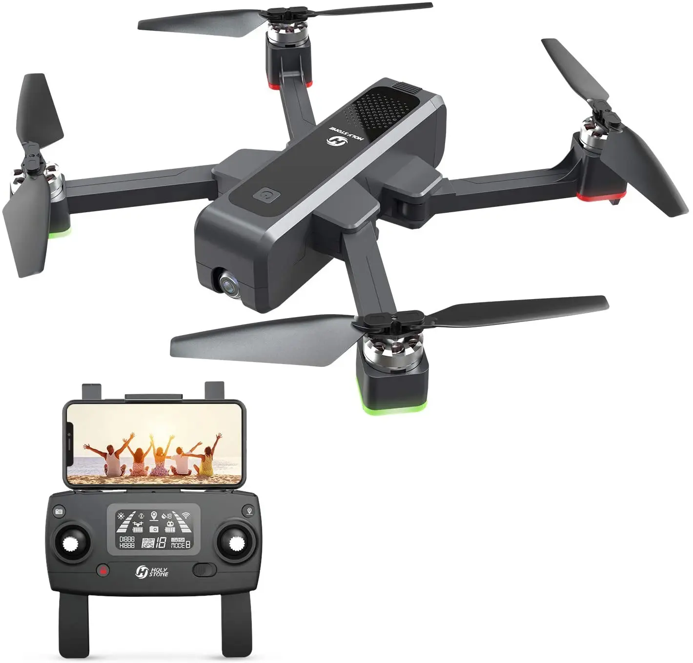 

Квадрокоптер Holy Stone HS550 Бесщеточный 4K Дрон с HD камерой FPV GPS складной