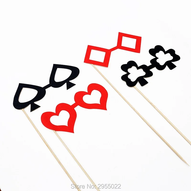 Коллекция очков для казино набор из 4 реквизитов фотосъемки вечерние украшения