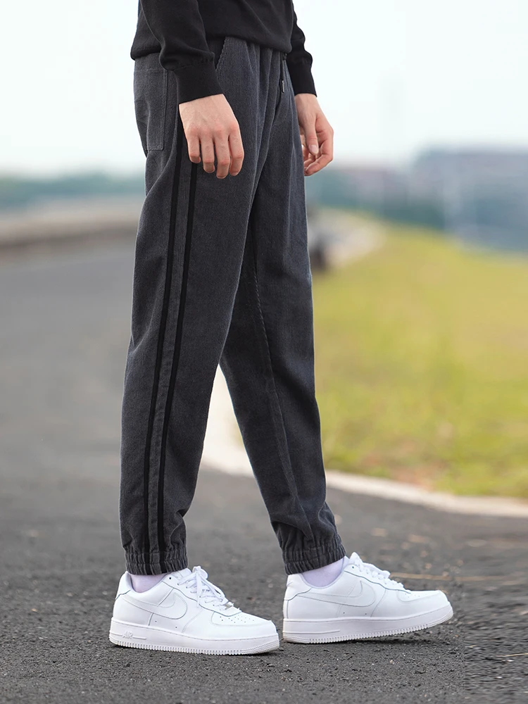 Мужские вельветовые брюки Pioneer Camp Слаксы с тесьмой повседневные плотные