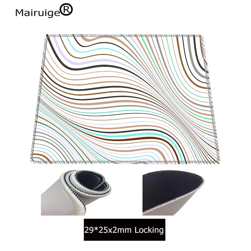 С изображениями черно белых линий текстура Мышь геймер игровые коврики большой