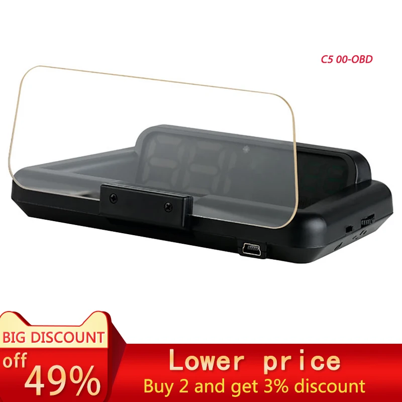 2021 new car HUD head-up display car universal OBD driving computer high-definition intelligent suspension projector C500