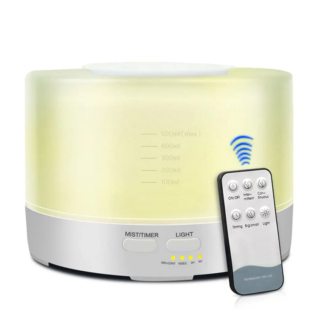 500 мл пульт дистанционного управления Светодиодный увлажнитель воздуха для дома