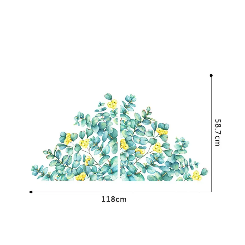 DIY тропические растения и листья наклейки на стену домашняя комната зеленые | Дом