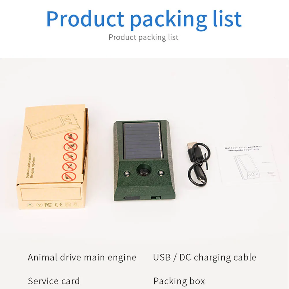 Солнечный ультразвуковой от крыс Отпугиватель москитов средство для дома и