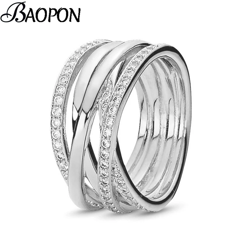 Женское кольцо с фианитами серебряное ювелирное изделие в подарок 2019|Кольца| |