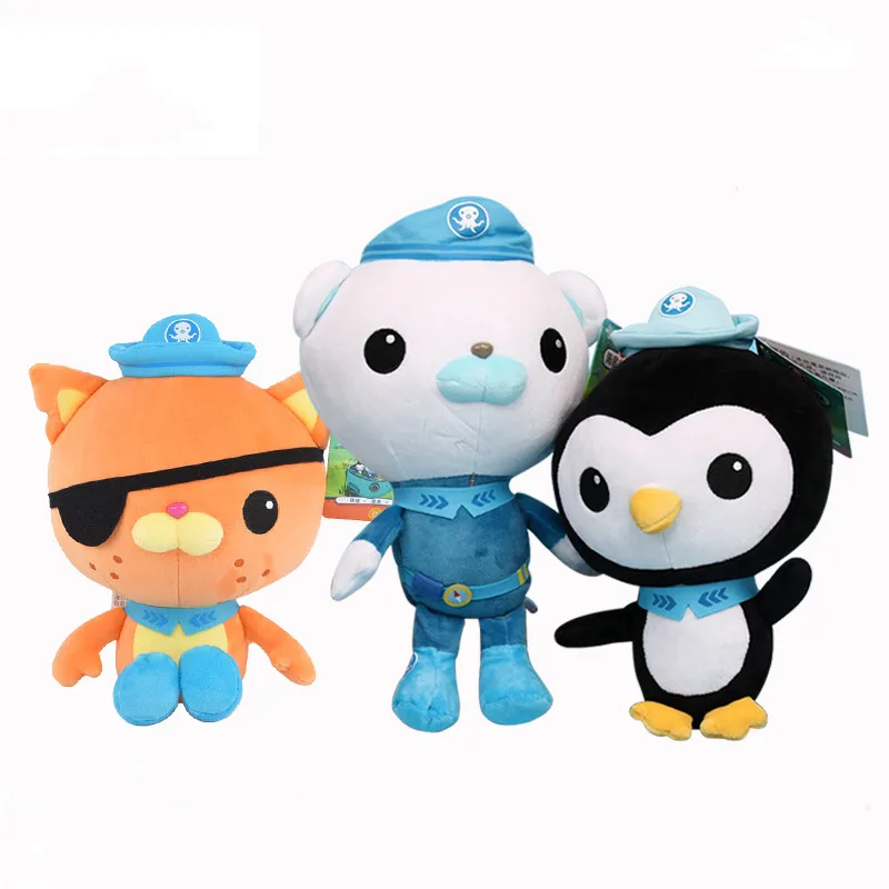 

Оригинальные Octonauts мультфильм Barnacles Kwazii песо тслад шеллингтоны плюшевая игрушка для вечеринки Рождество детский подарок на день рождения 30 см