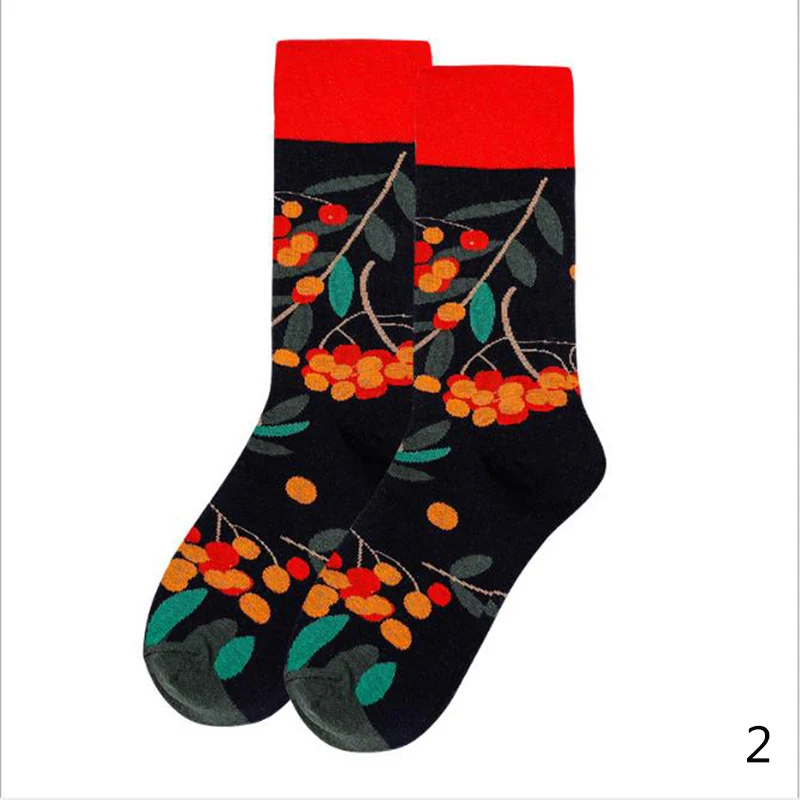 Носки спортивные женские с забавным мультяшным принтом черные синие | Женская