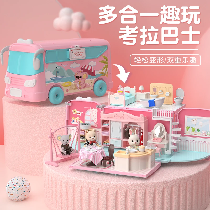 casa de bonecas mini carro brinquedo educativo presente para criancas e meninas carrinho