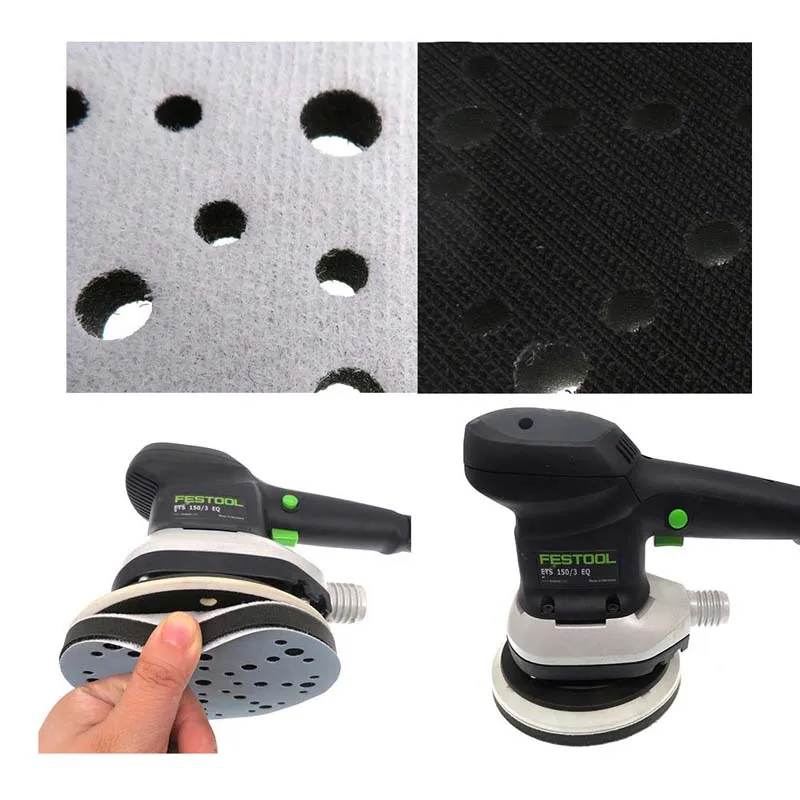 

6 Inch 150mm Sanding Disc for Woodworking Sandpaper Hook and Loop Pad fit Air Sander Angle Grinder Grinding Power Tools