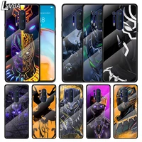 black panther marvel avengers super hero for oneplus 9r 9 8t 8 nord z 7t 7 pro 5g tempered glass shell phone case cover