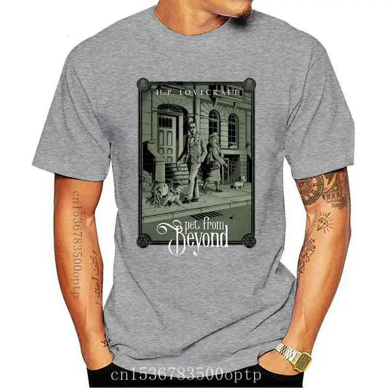

Новинка, винтажные мужские футболки с рисунком животных от Beyond футболка для почитателей Лавкрафта, футболки из 100% хлопка, шикарная летняя ф...