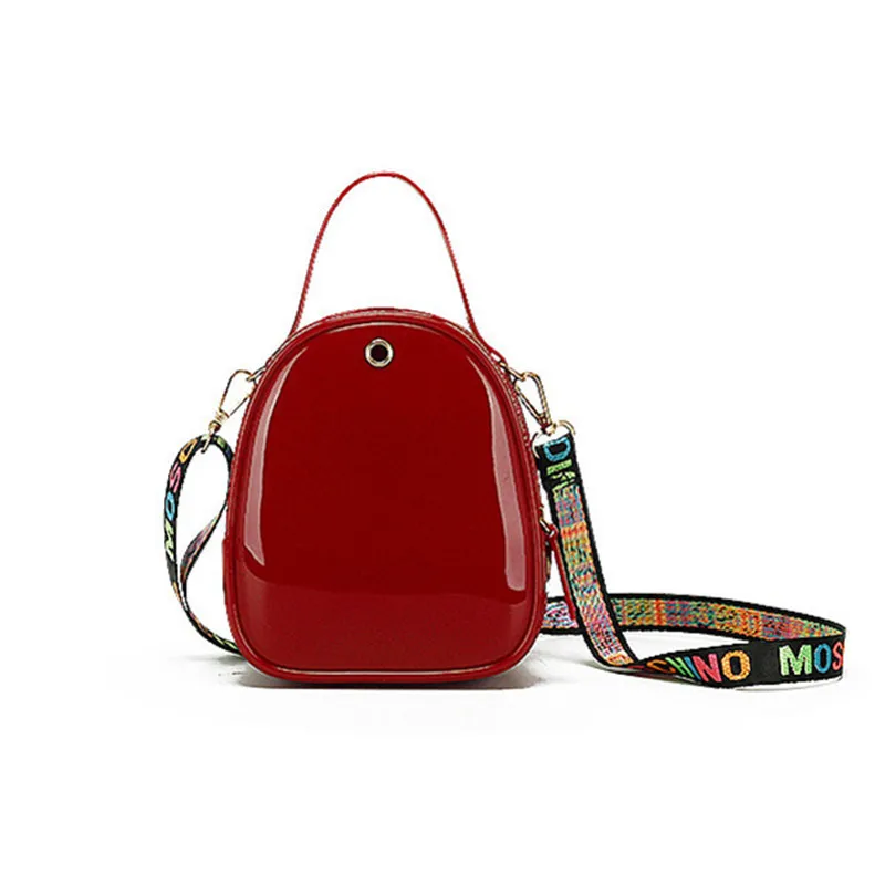 Детская Желейная сумка с цветами блестящая через плечо из ПВХ для девочек яркие