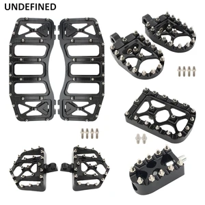 MX Offroad Foot Pegs Motorcycle Floorboards Footrests Shifter Peg Brake Pedal Compelete Kits For Harley Dyna FLD Touring Trike