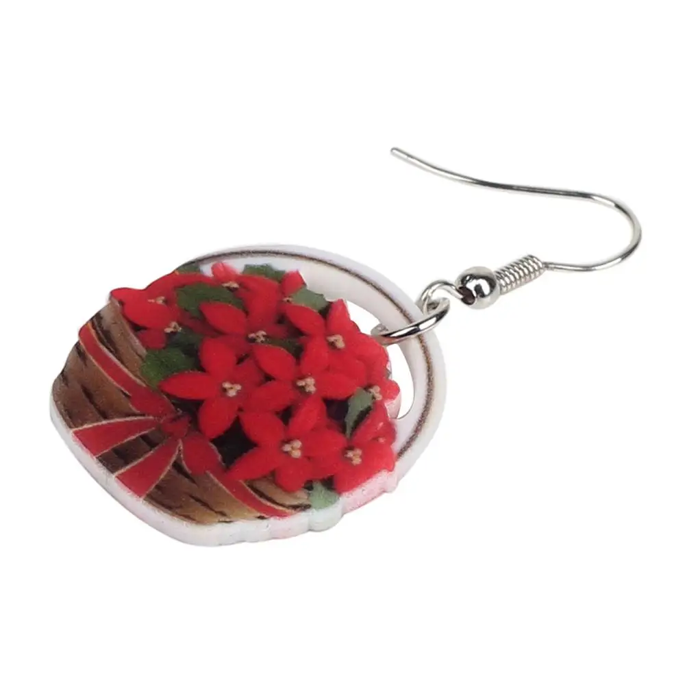 Bonsny Акриловая Рождественская Цветочная корзина для женщин девочек детей