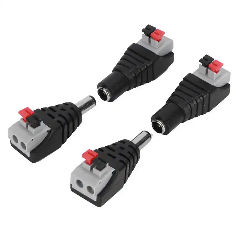 

10 Pairs 12V Male And Female DC Power Plug Adapter Connector For TV Camera Bl DM