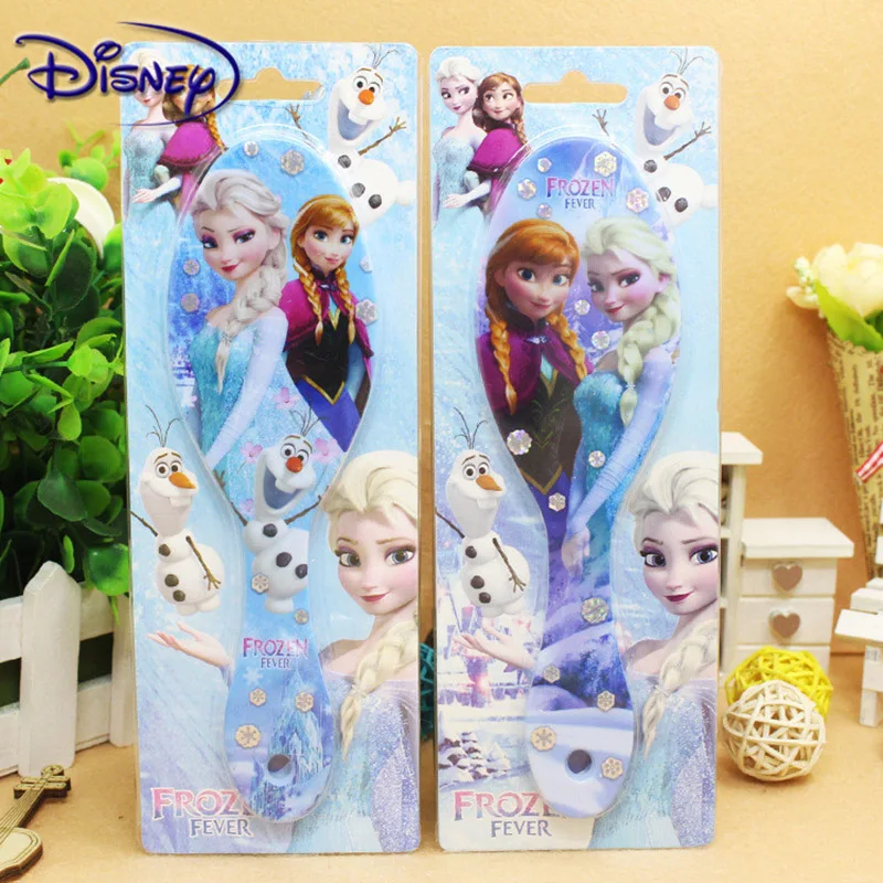 Disney Princess Minnie Frozen Comb Cartoon Cute Beauty fashion toys Curly Hair Brush Combs Anti-static Brush Comb images - 6