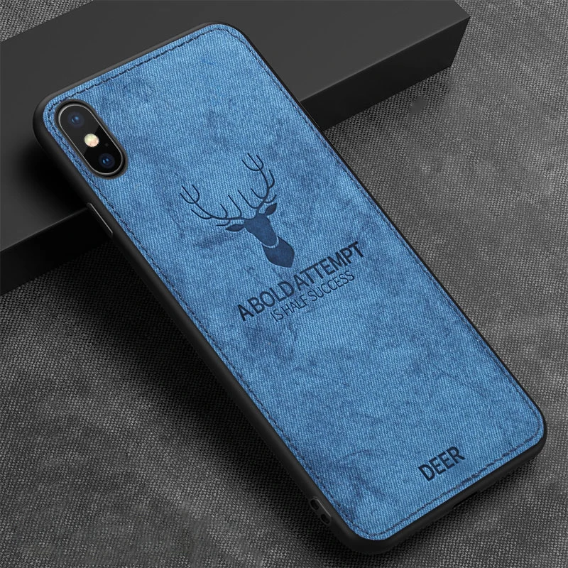 Роскошный тканевый кожаный мягкий чехол для телефона iPhone XS Max чехлы XR X 6 6S 7 8 9 Plus 5 5S