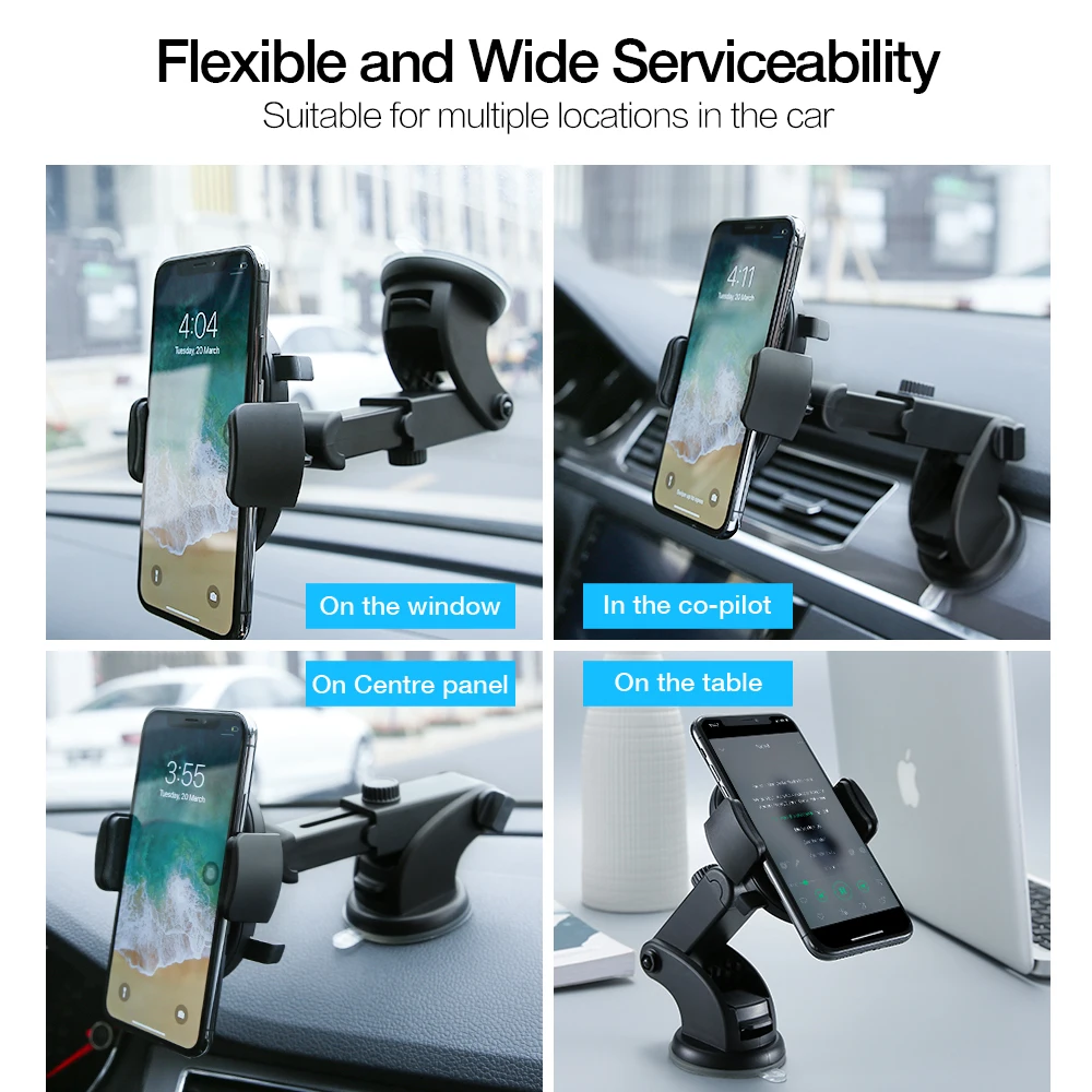 raxfly car phone holder windshield mount suction cup phone car holder in the cars for iphone samsung xiaomi mobile stand support free global shipping