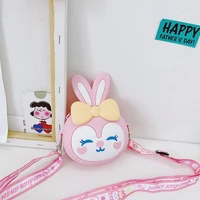 mini children shoulder bag cute coin kids silicone purses kawaii wallets cross body novelty toy gifts carteras girls