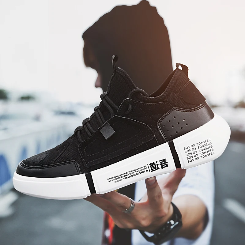 

2019 Trend Youth Men Sneakers Air Mesh Breathable Walking Shoes Men Comfortable Running Sport Shoes For Mens Skateboard Light