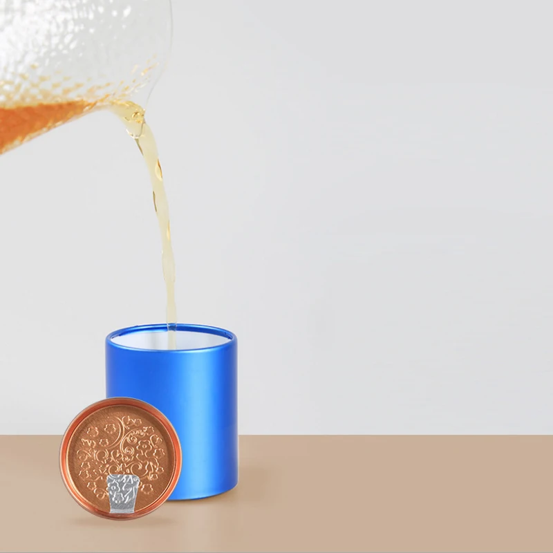 Маленькие металлические алюминиевые Герметичные банки портативная дорожная