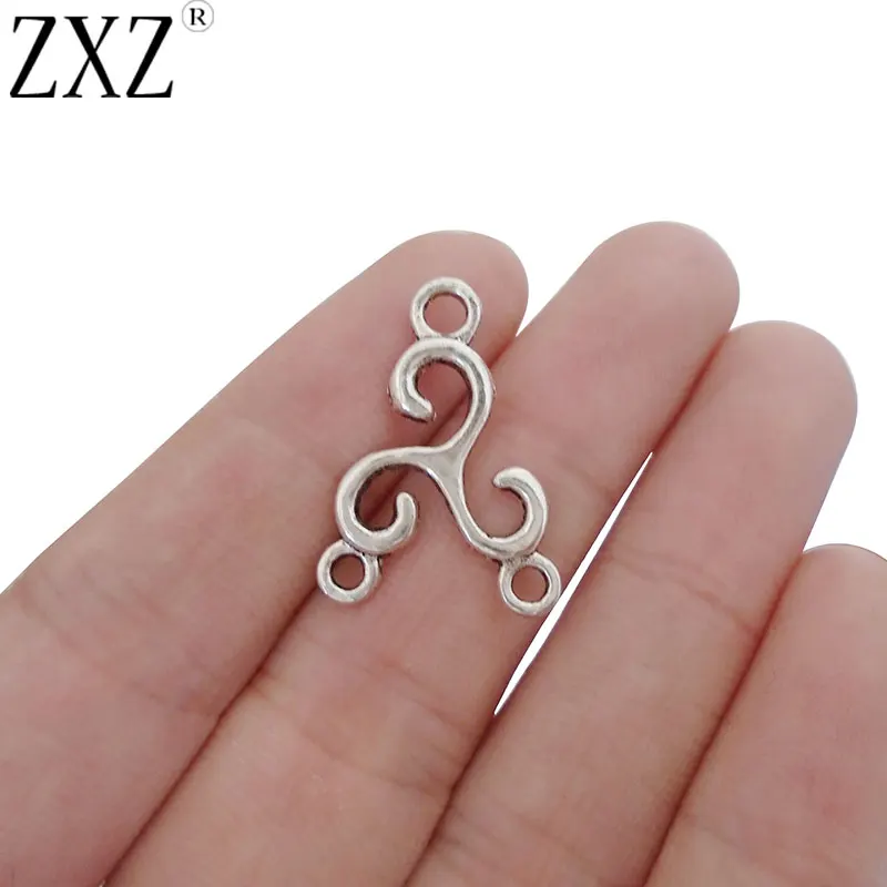ZXZ 30 шт. Celtics Knot Triskele Triskelion тройные бриллиантовые Подвески для изготовления
