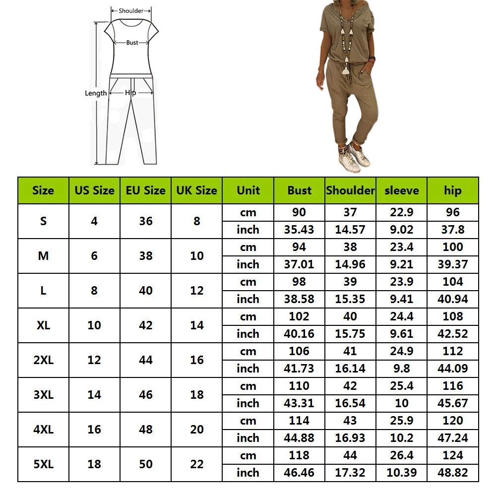 

2019 Women's Jumpsuit Summer Short Sleeve Ladies Jumpsuits Playsuit Casual Women Loose Solid Color Rompers overalls
