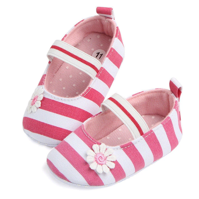 AA Toddler Girl Crib Shoes Newborn Baby Soft Sole Prewalker Anti-slip Pram Sneakers