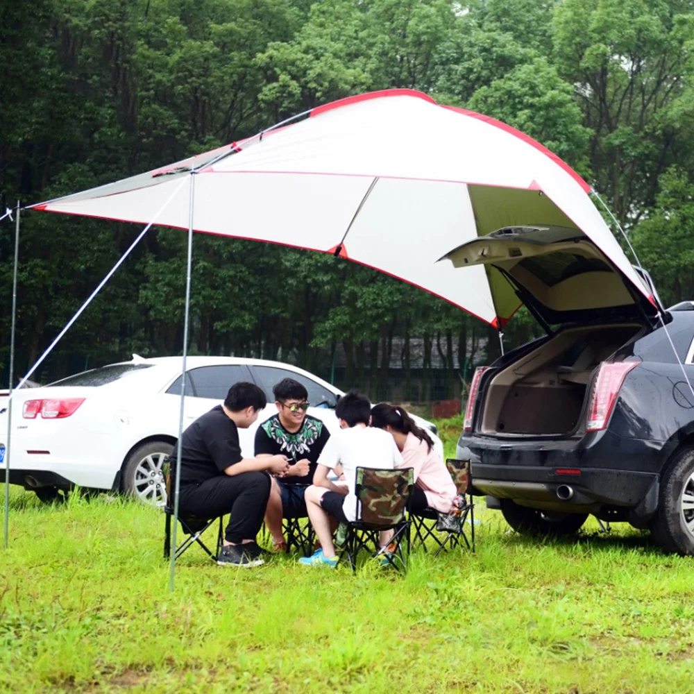 

Car Awning Canopy Portable Car SUV Tent Trailer Shelter Sun Shade Waterproof Outdoor Camping Fishing