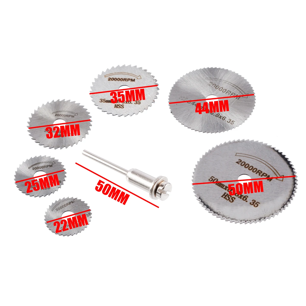 7в1 HSS циркулярная пила с оправкой роторный инструмент металлический режущий диск