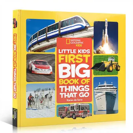 

National Geographic Little Kids First Big Book of Things That Go Hardcover full color Picture Books for Children's Education