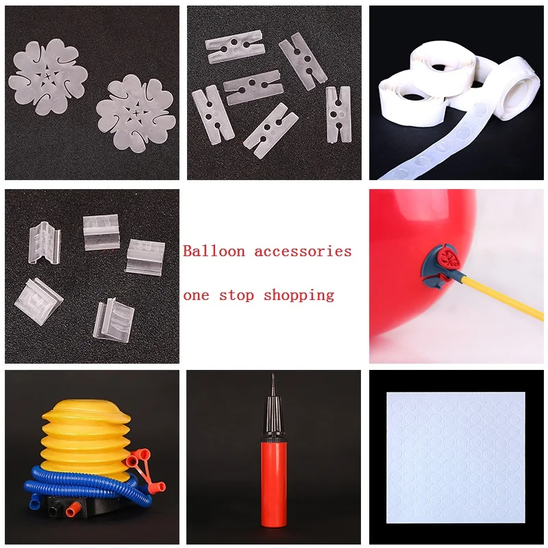 Аксессуары для воздушных шаров бесшовная наклейка надувных гелевая заколка