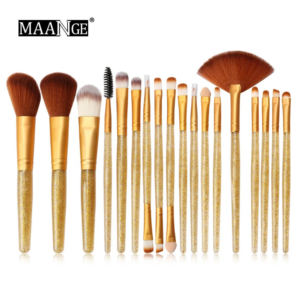 18/шт. Набор кистей для макияжа кисть подводки бровей основы пудра румяна