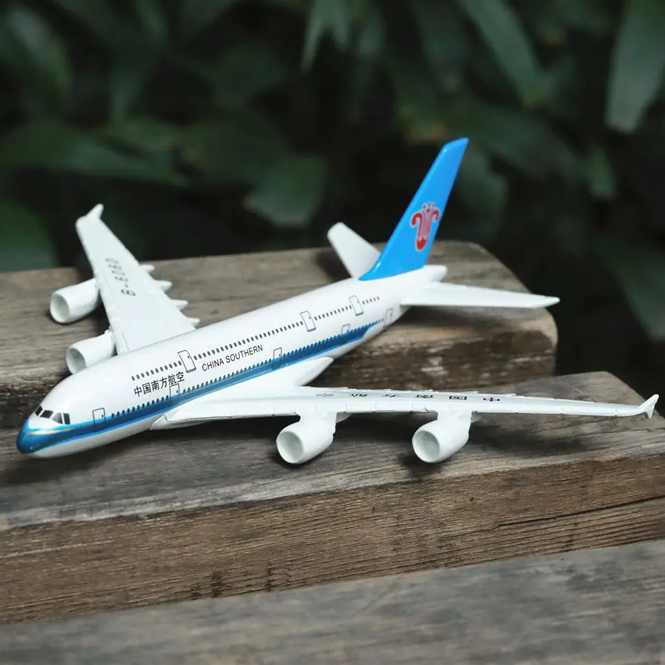 

China Southern Airlines A380 Airplane Diecast Aircraft Model 6" Metal Aeroplane Home Office Decor Mini Moto Toys for Children