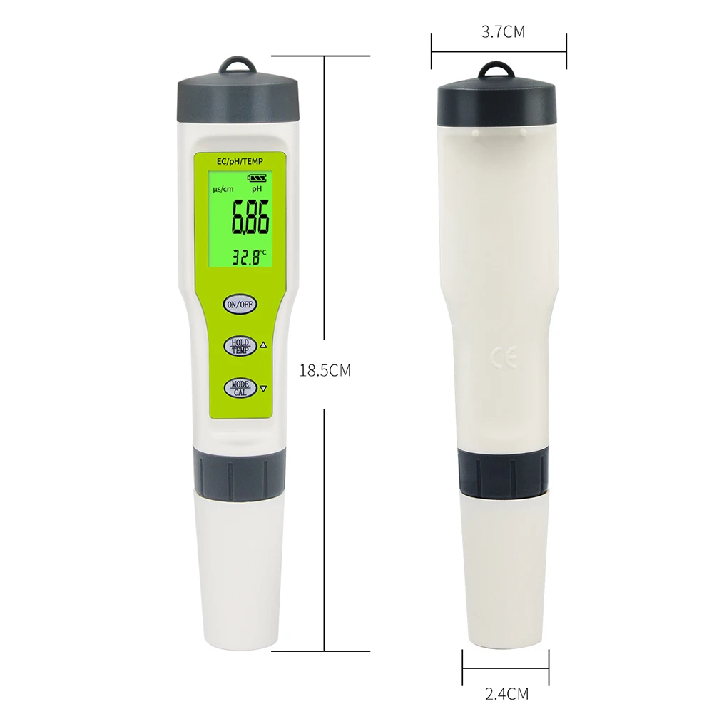 

Pool Water Quality Test Pen Monitor PH/TDS/EC Meter Digital Water Purity Tester Easy Carrying Swimming Portable Parts