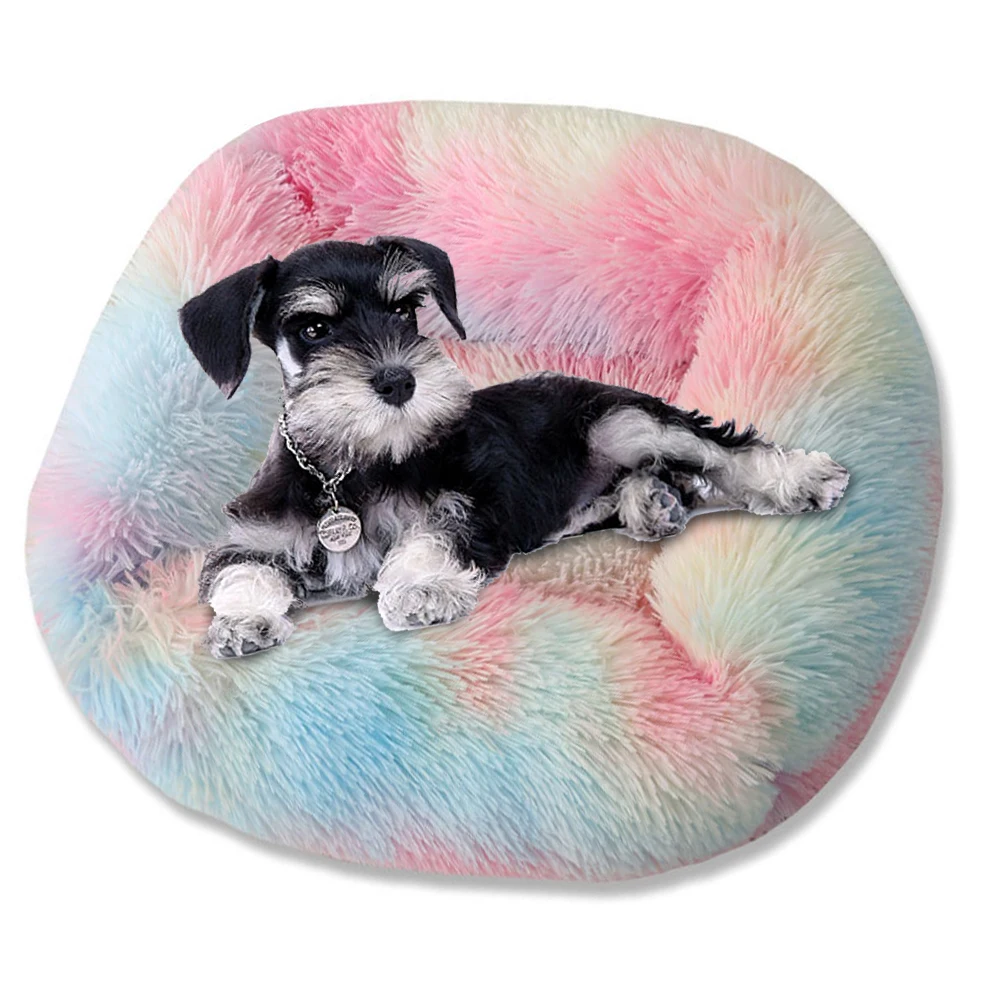 

Rectangular Plush Pet Cat Dogs Bed House Washable Kennel Comfortable Soft Dog Bed Mat Warm Nest Winter Sleeping Bed Puppy Mat