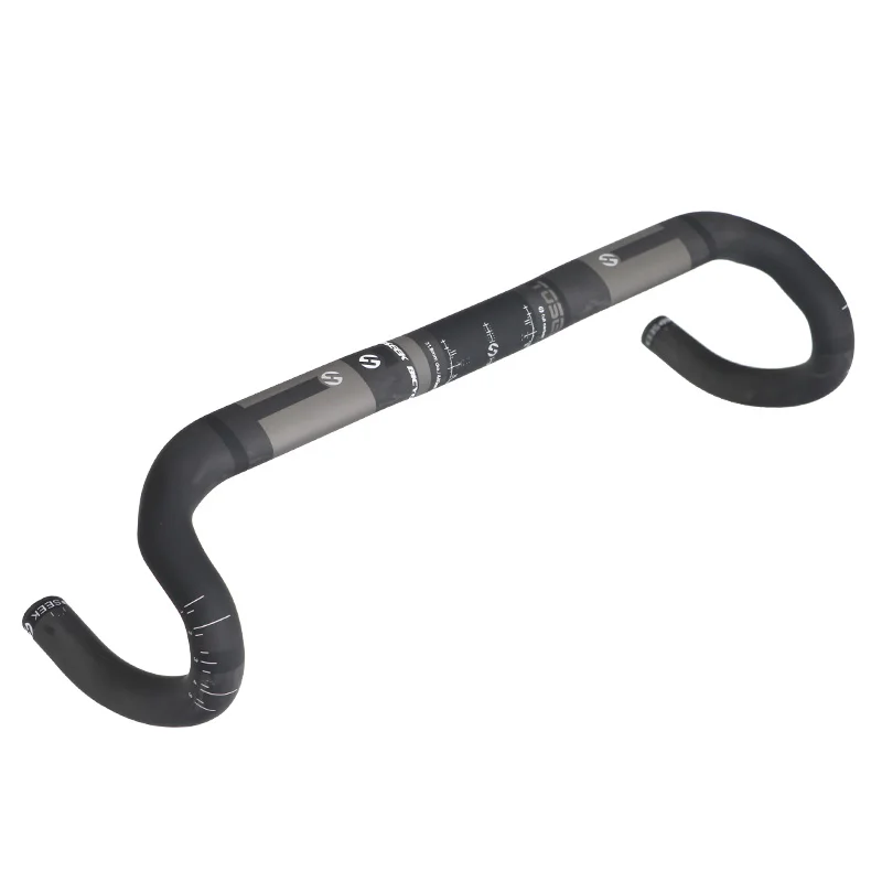 TOSEEK полный углеродное волокно для велосипеда Руль дорожный мотоцикл руль