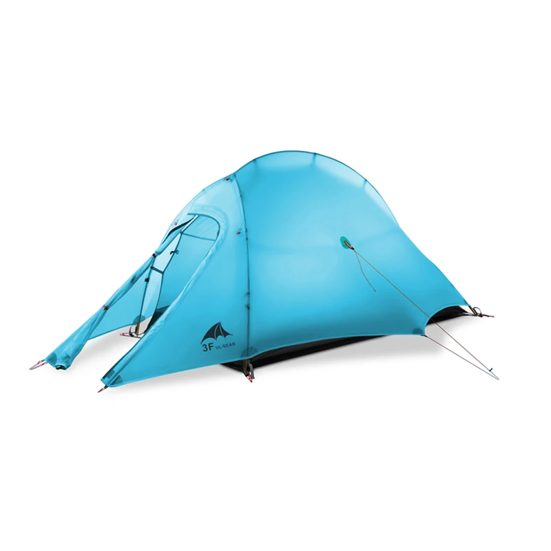 Сверхлегкая палатка 3F UL GEAR Oudoor 4 сезона 1 для одного человека профессиональная 15D