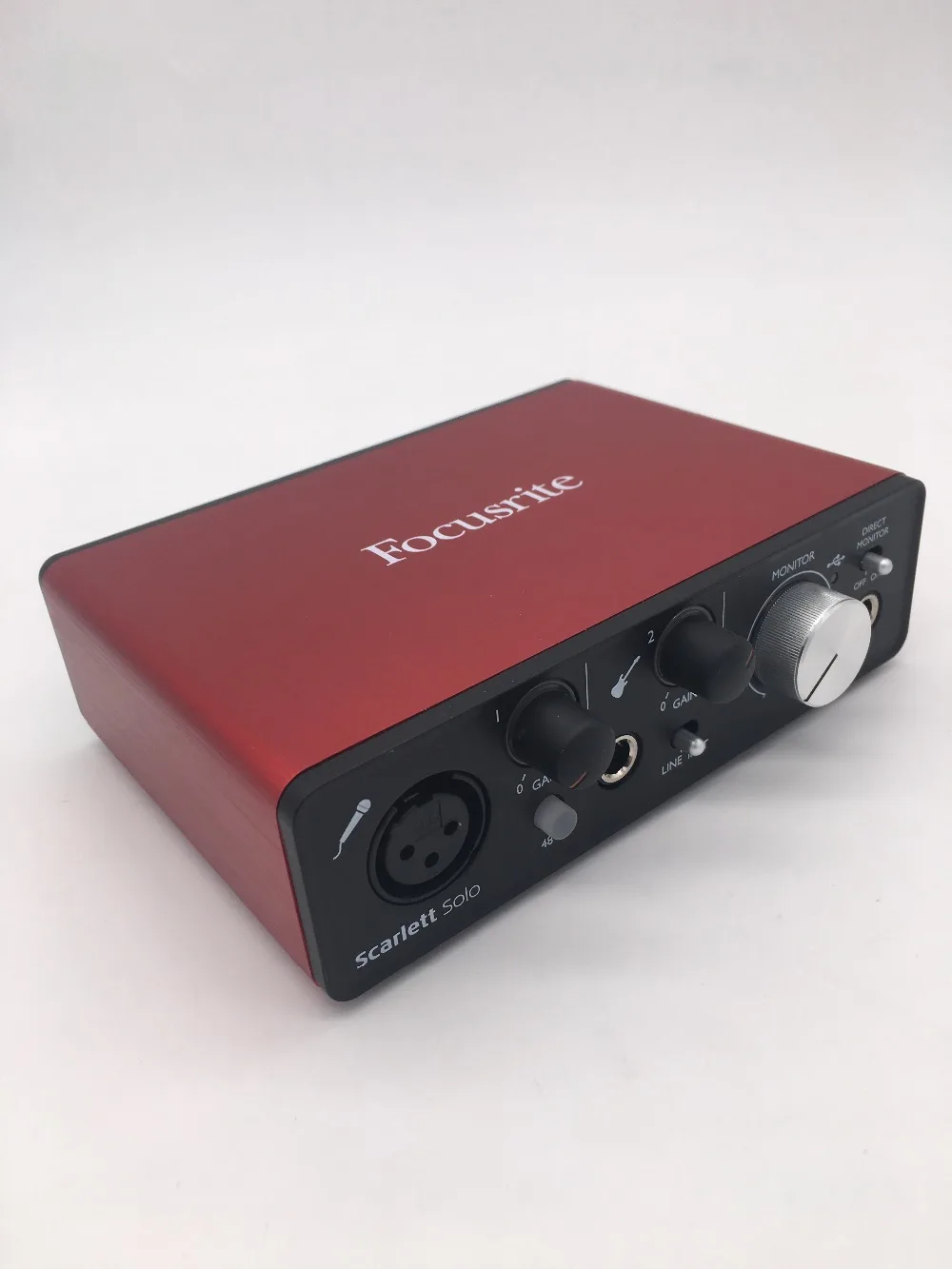 Модернизированный Focusrite Scarlett Solo(2nd gen) 2 входа 2 Выход USB аудио интерфейс звуковая карта для записи микрофона гитары