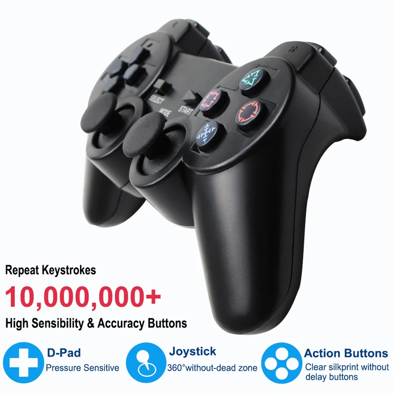 Беспроводной контроллер джойстика для PS2 игровой консоли Bluetooth Mando Jogos Manette Джойстик Геймпад для sony Playstation 2