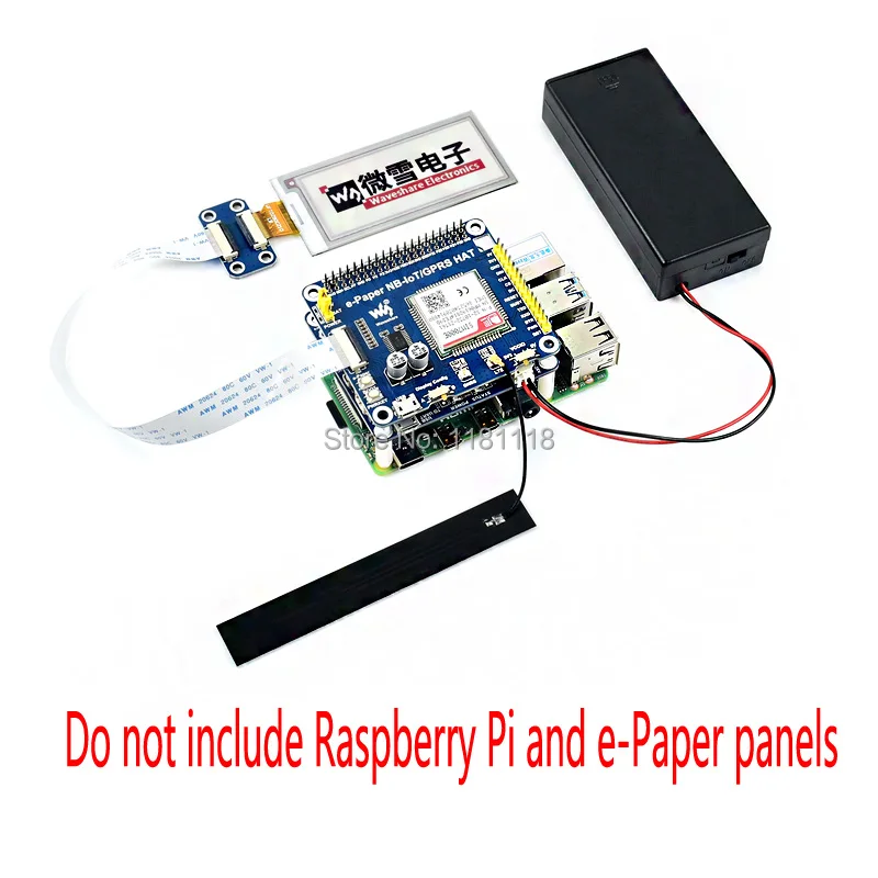 Raspberry Pi e Paper IoT Driver HAT поддерживает NB IoT/eMTC/GPRS|Демонстрационные стенды| |