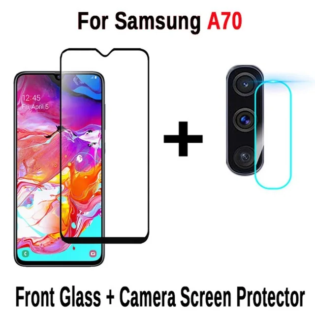 A70 Защитное стекло для samsung galaxy a50 a30 a70 протектор экрана на Samsun gaxaly A 30 70 50 glaxay tremp закаленное стекло 9H пленка - Color: A70