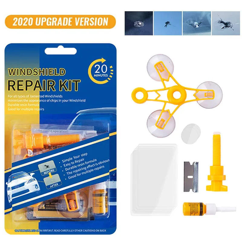 Набор для Ремонта Лобового Стекла сделай сам полимерный экран средство
