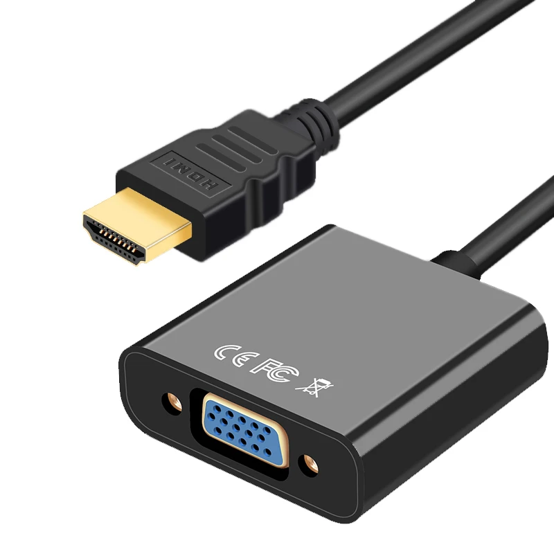 Высококачественный Переходник HDMI-VGA папа к мама преобразователь адаптер 1080P HD