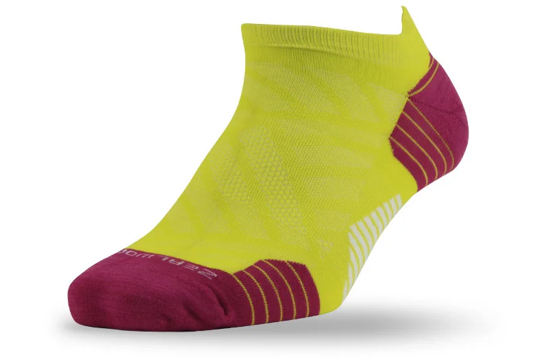 1 pair yellow Спортивные носки для бега, ZEALWOOD унисекс, мериносовая шерсть, антиблистерные носки для походов, 1/3 пар - Цвет: 1 pair yellow
