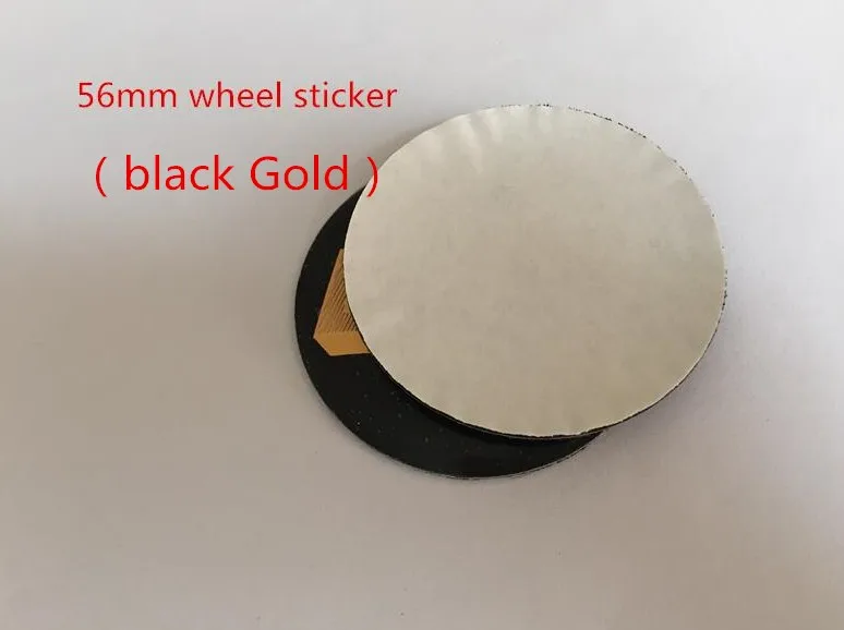 56mm black gold 4 шт. 56 мм 60 мм 65 мм 70 мм центральный колпак на колесо автомобиля значок пылезащитные Чехлы эмблема наклейка автомобиль аксессуары для укладки - Название цвета: 56mm black gold