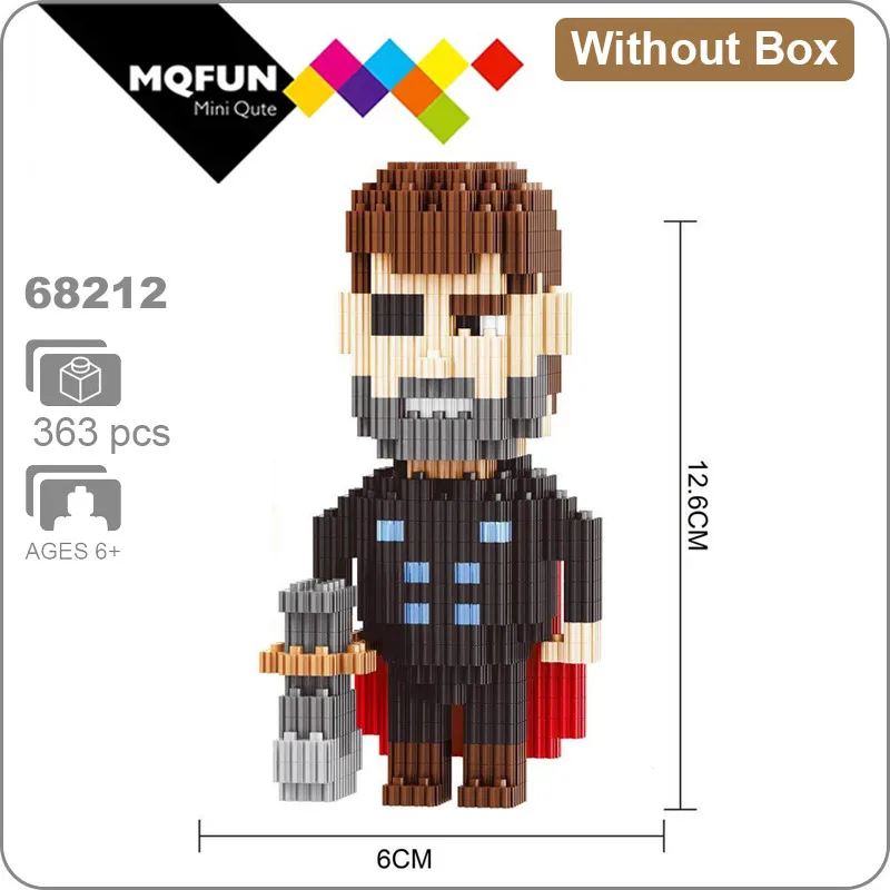 68212 Without Box Linkgo Мститель супер герой Железный человек Человек-паук танос фигурки мини строительный блок кирпичи Сборная модель обучающая игрушка - Цвет: 68212 Without Box