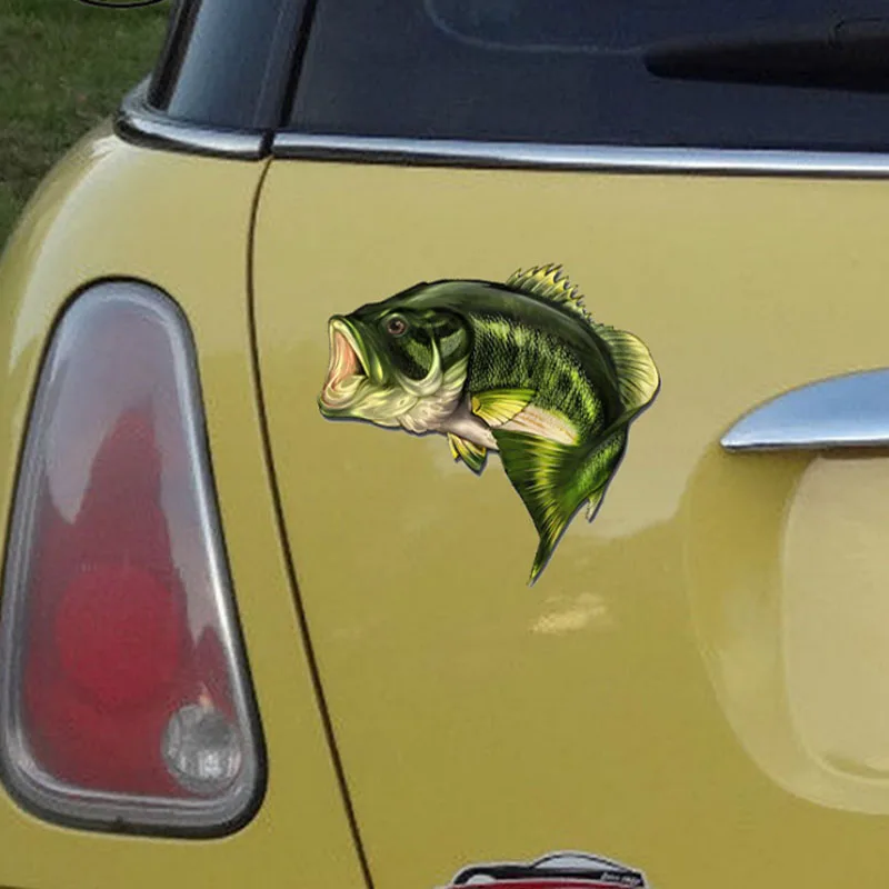 Fishing Bass Sticker Custom Personality Animal Fish PVC Car Styling Decal Lure Tackle Accessories Stickers | Спорт и развлечения