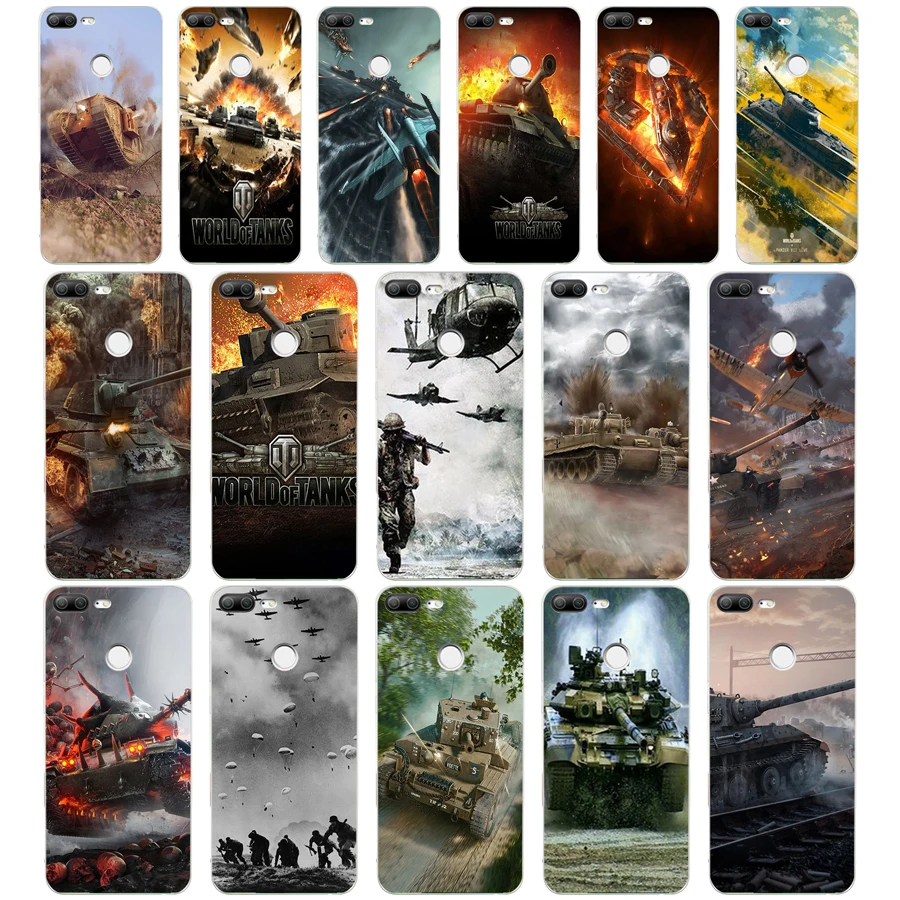 081FG world of tanks Подарочный Мягкий Силиконовый ТПУ чехол для телефона huawei Honor 9 10 20 Lite